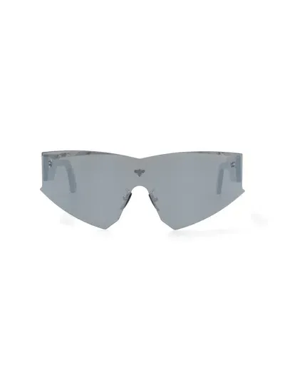 Facehide Glasses In Acetate With A Futuristic Shape In Grey