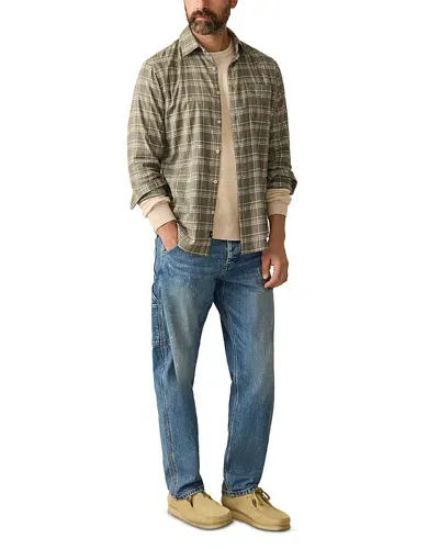 Faherty Coastline Knit Plaid Button Down Shirt In Pleasant