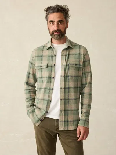 Faherty Legend&trade; Sweater Shirt In Forest Drive Plaid