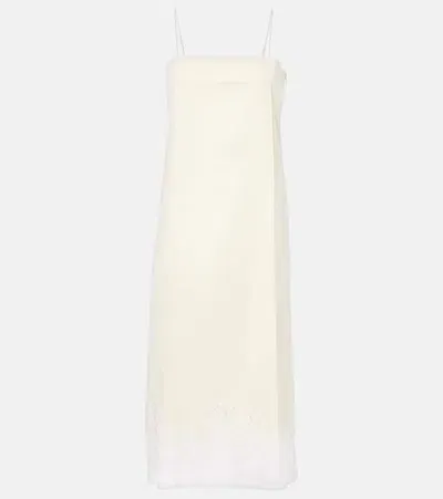 Faithfull Etienne Cotton-blend Midi Dress In White