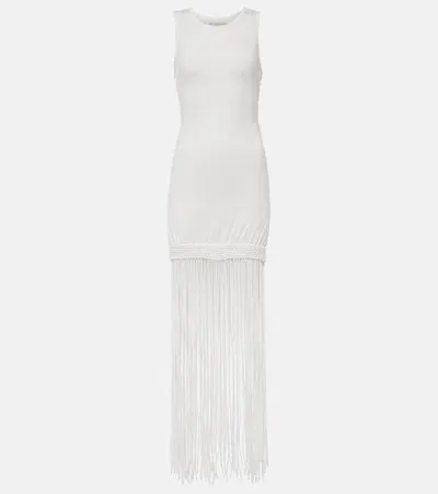 Faithfull Maceio Fringed Cotton Minidress In White