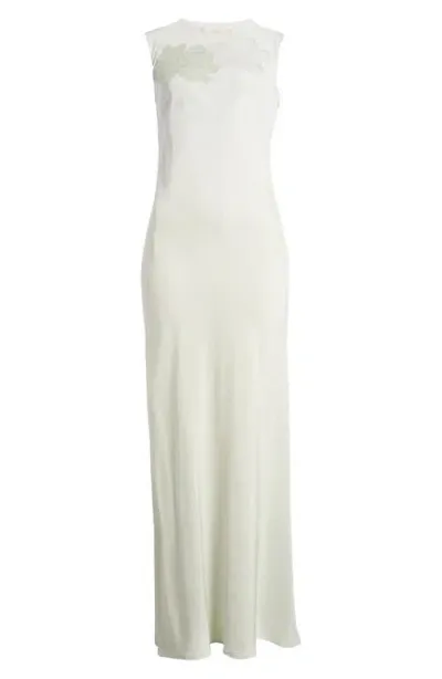 Faithfull The Brand Biarritz Sleeveless Silk Maxi Dress In Foam Ombre