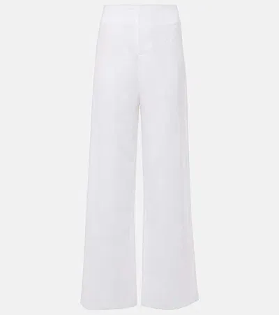 Faithfull The Brand Isotta High-rise Linen Straight Pants In White