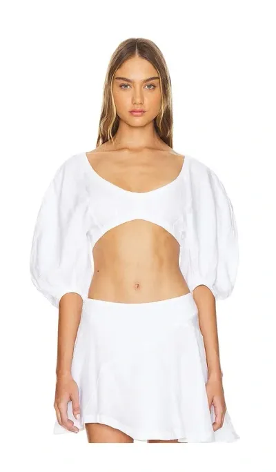 Faithfull The Brand Soleil Top In White