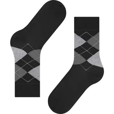 Falke Sensitive Argyle Socks In Black