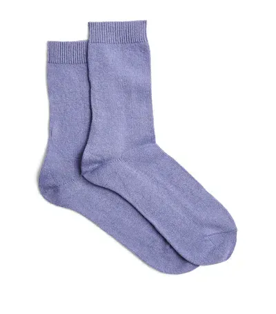 Falke Cosy Wool Socks In Purple