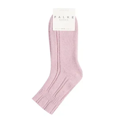 Falke Knitted Bedsock Socks In Pink