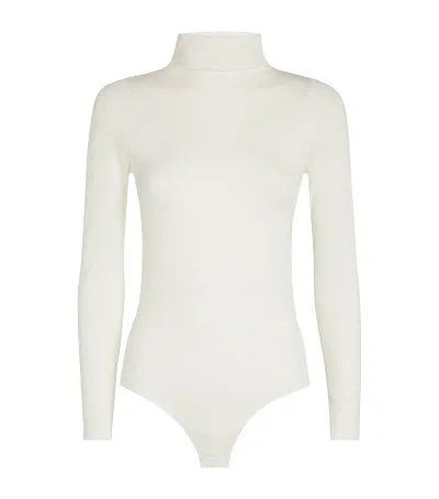 Falke Seamless High-neck Bodysuit In White