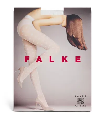 Falke Snow Dot Tights In White