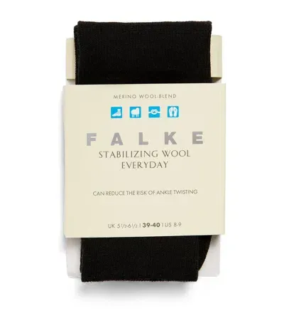 Falke Stabilizing Wool Everyday Socks In Black