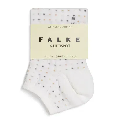 Falke Stretch-cotton Multispot Socks In White