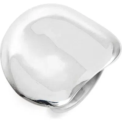 Faris Big Dip Ring In Silver