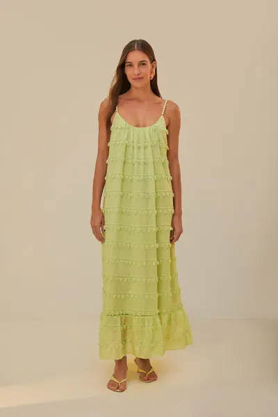 Farm Rio Active Green Trimmed Maxi Dress