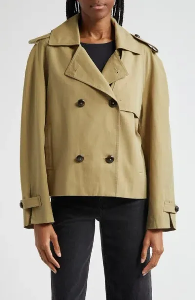 Farm Rio Trench Jacket In Green