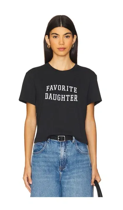 Favorite Daughter Shirt Cropped Collegiate In Black