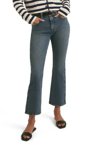 Favorite Daughter The Erin High Waist Crop Bootcut Jeans In Green