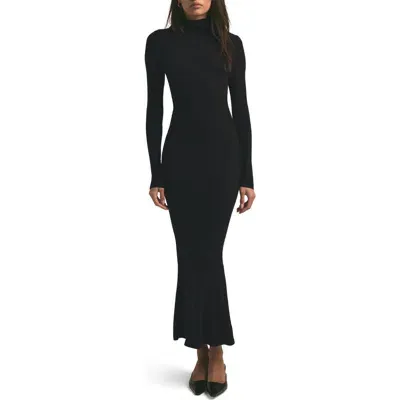 Favorite Daughter The Millie Long Sleeve Knit Dress In Black