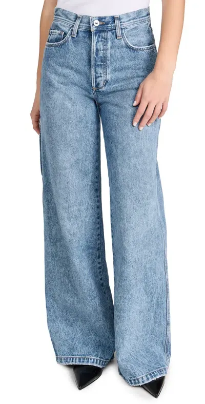 Favorite Daughter The Ollie Ultimate Baggy Wide Leg Jeans London