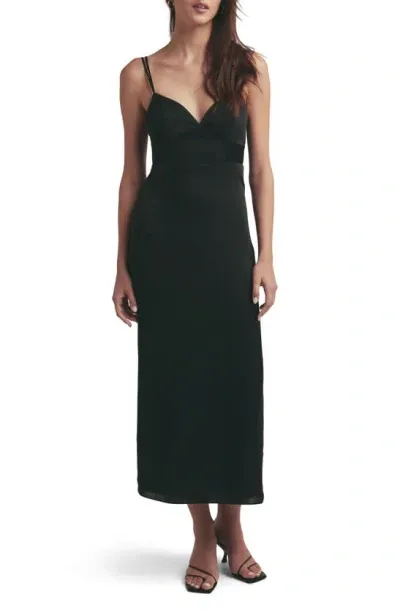 Favorite Daughter The Rosemary Maxi Slipdress In Black