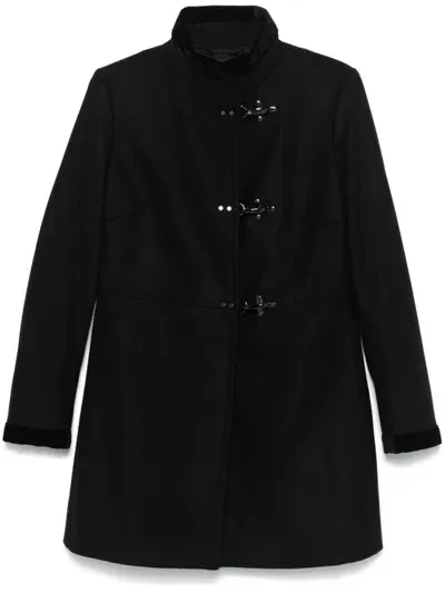 Fay 3 Ganci Coat In Black