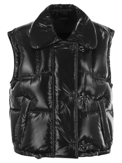 Fay 3-hook Down Waistcoat In Black