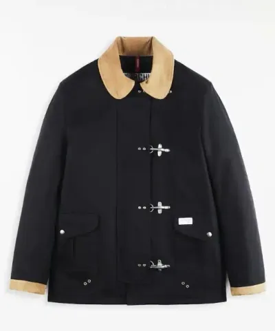 Fay "4-hook Canvas Jacket With Classic In Black