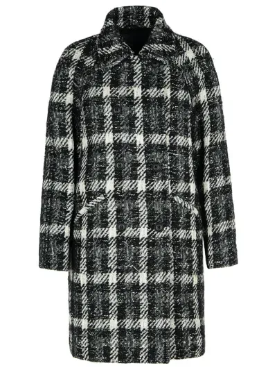 Fay Black Cotton Blend Coat Woman