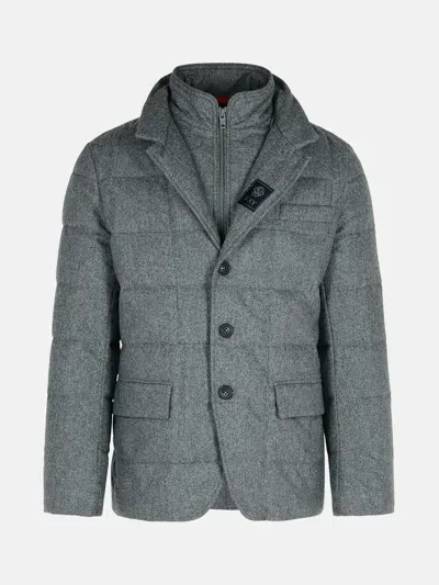 Fay Grey Virgin Wool Jacket