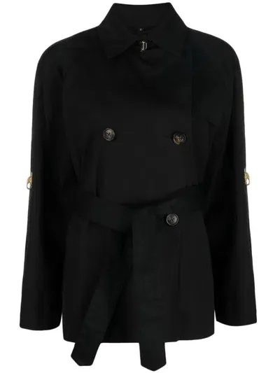 Fay Short Trench In Black