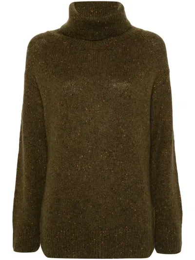 Fay Roll-neck Jumper In Green