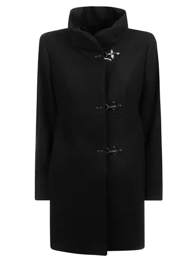 Fay Romantic Coat In Black