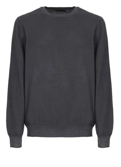 Fay Virgin Wool Sweater In Black