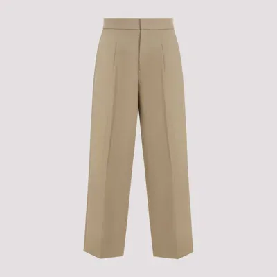 Fear Of God Straight-leg Pleated Wool And Cotton-blend Twill Trousers In Pink