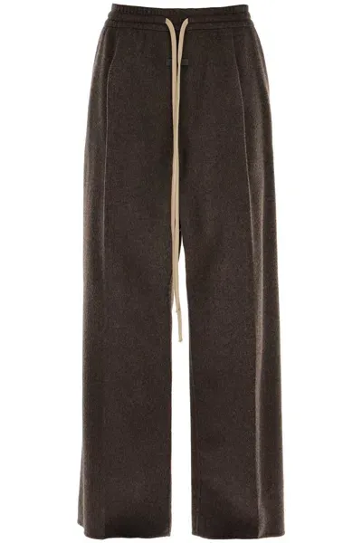 Fear Of God Brushed Wool Trousers In Brown