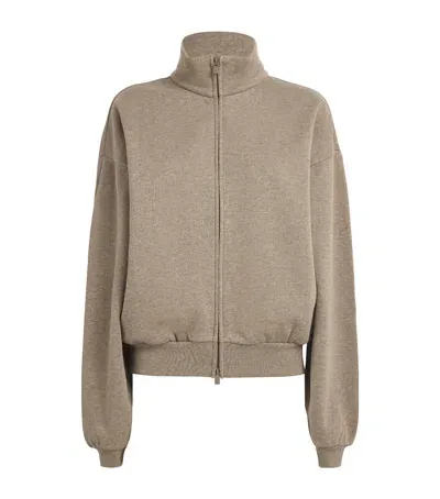 Fear Of God Cotton-blend Zip-up Bomber Jacket In Green