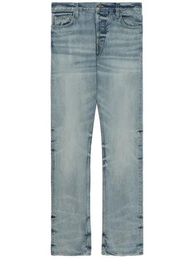 Fear Of God Denim Cotton Trousers In Blue