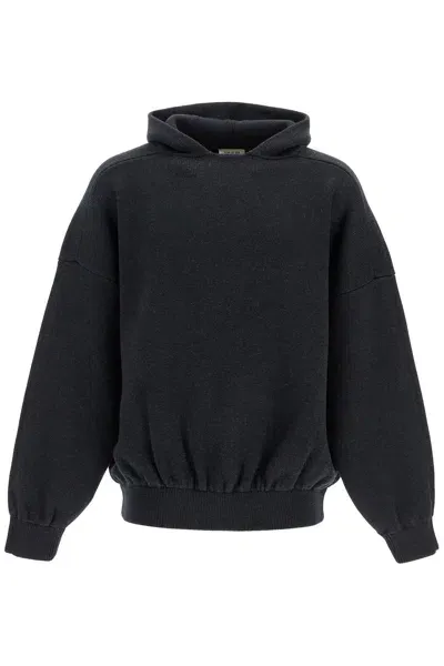 Fear Of God Hooded Knit Sweatshirt With In Multicolor