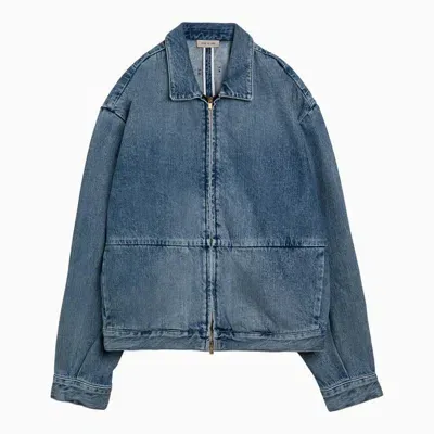 Fear Of God Indigo Denim Jacket In Blue