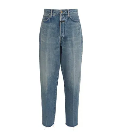 Fear Of God Japanese Denim Straight Jeans In Blue