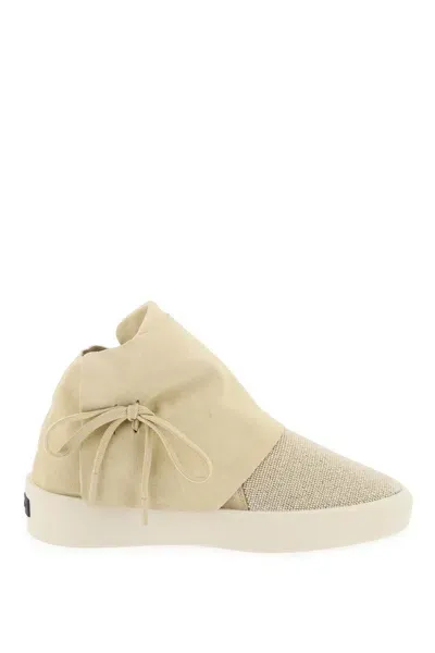 Fear Of God Mid-top Suede And Bead Sneakers. In Burgundy