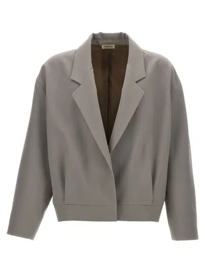 Fear Of God Notch Lapel Jacket In Gray