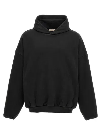 Fear Of God Sweaters In Melange Black