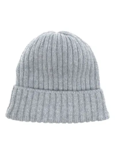 Fedeli Cashmere Beanie In Blue