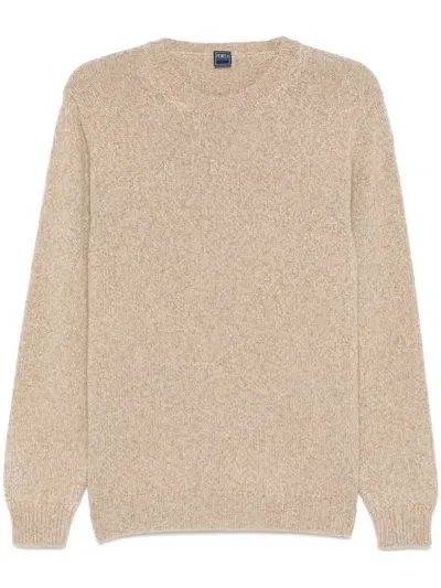 Fedeli Cashmere Sweater In Brown