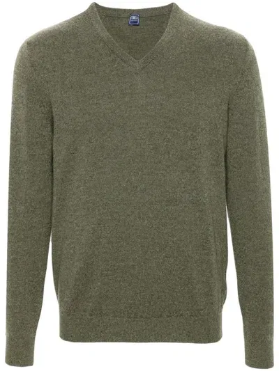 Fedeli Cashmere Sweater In Green