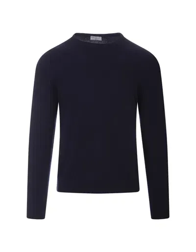 Fedeli Dark Blue Baby Cashmere Sweater