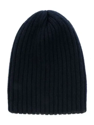 Fedeli Double Layer Beanie In Blue