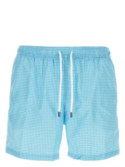 Fedeli Madeira Swim Shorts In Blue