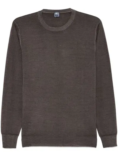 Fedeli Merino-wool Sweater In Brown