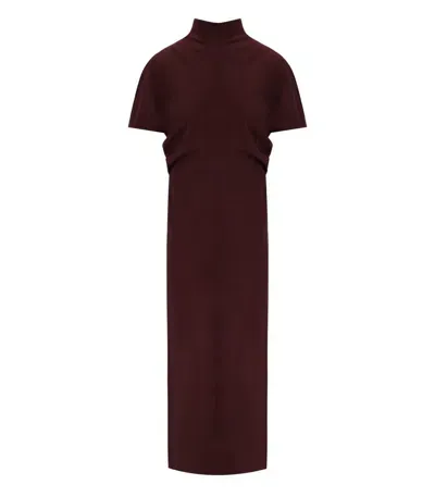 Federica Tosi Burgundy Long Dress